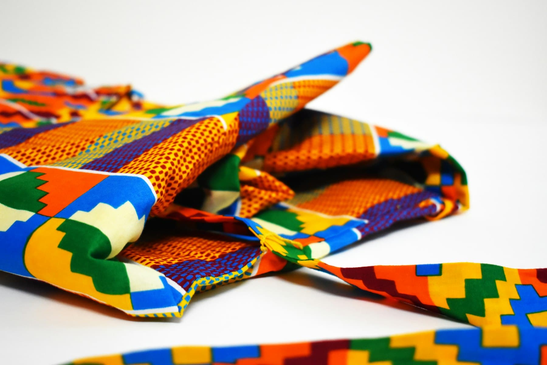 Folded kente cloth